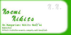 noemi nikits business card